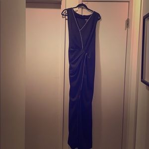 Adrianna Papell Formal Floor Length Black Dress